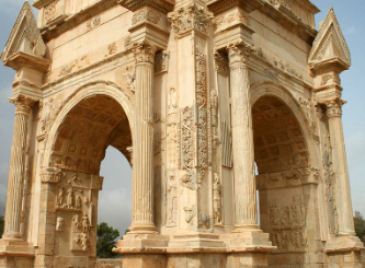 The Arch of Septimius Severus at Leptis Magna