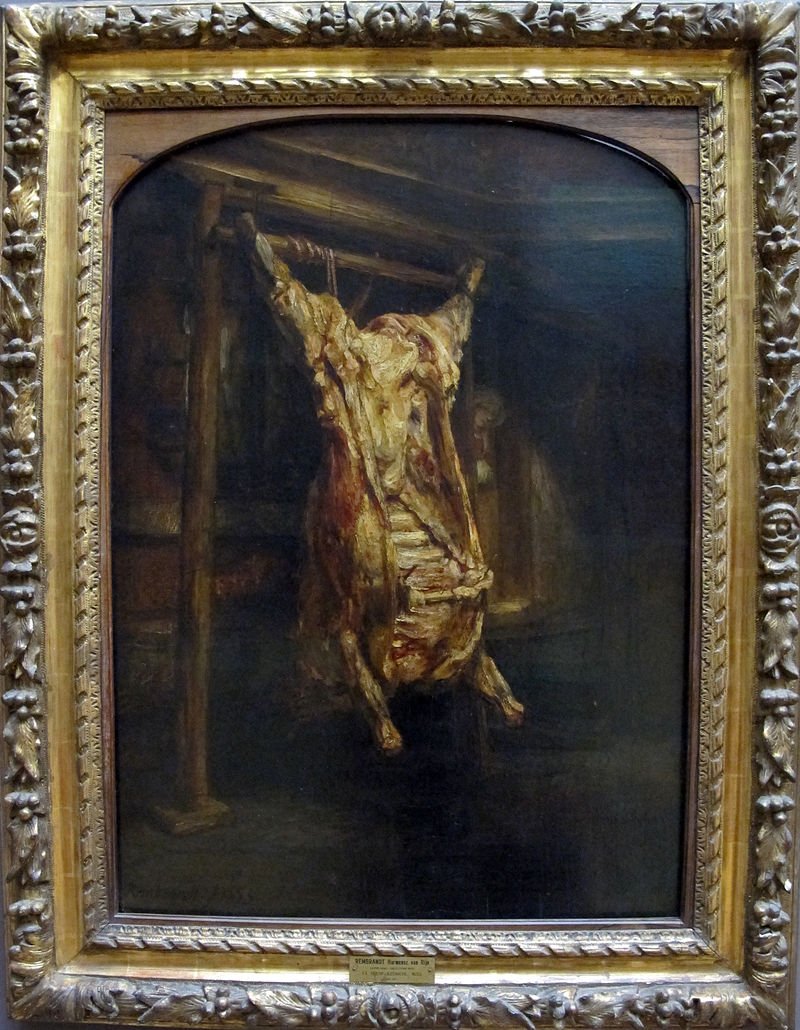 Rembrandt's "Slaughtered Ox" (1655)