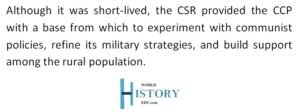 What was the Chinese Soviet Republic (CSR)? - World History Edu