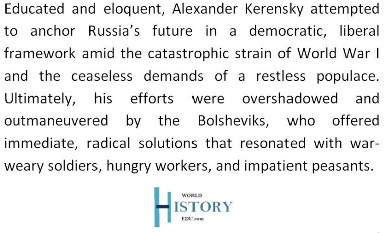 Alexander Kerensky - World History Edu