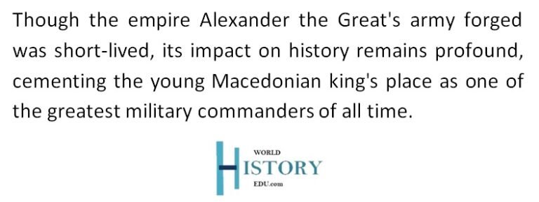 Alexander The Great S Army Composition Tactics Strategy World